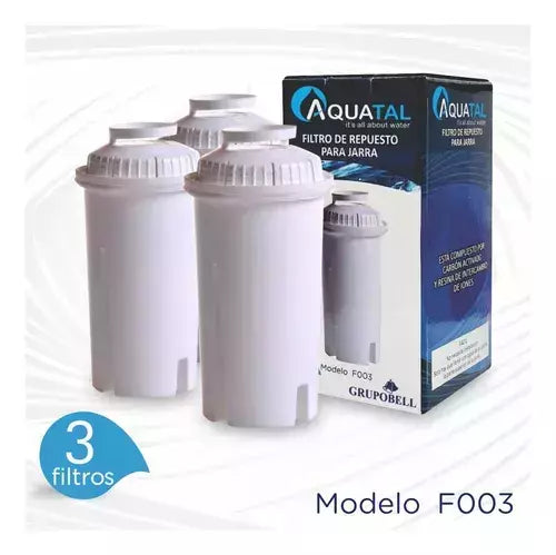Pack x 3 Repuestos para Jarra Aquatal. Rinde hasta 9 meses. ENVÍO GRATIS